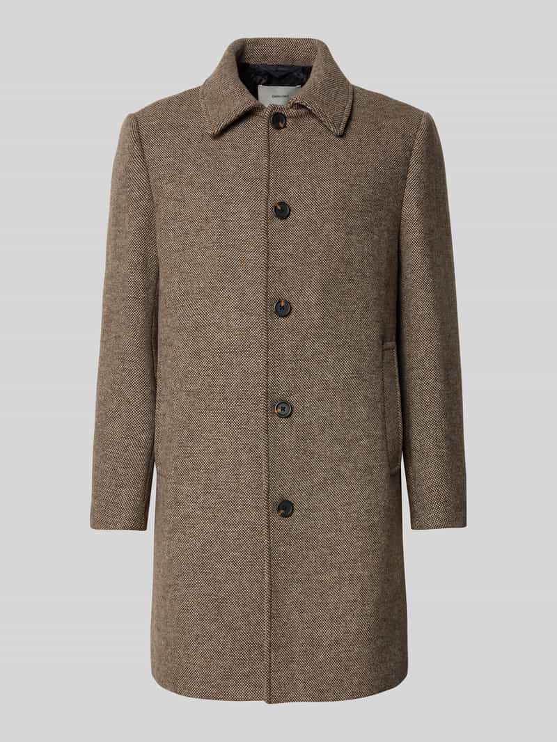 Płaszcz o kroju regular fit z mieszanki wełny model ‘ARCHIVE’