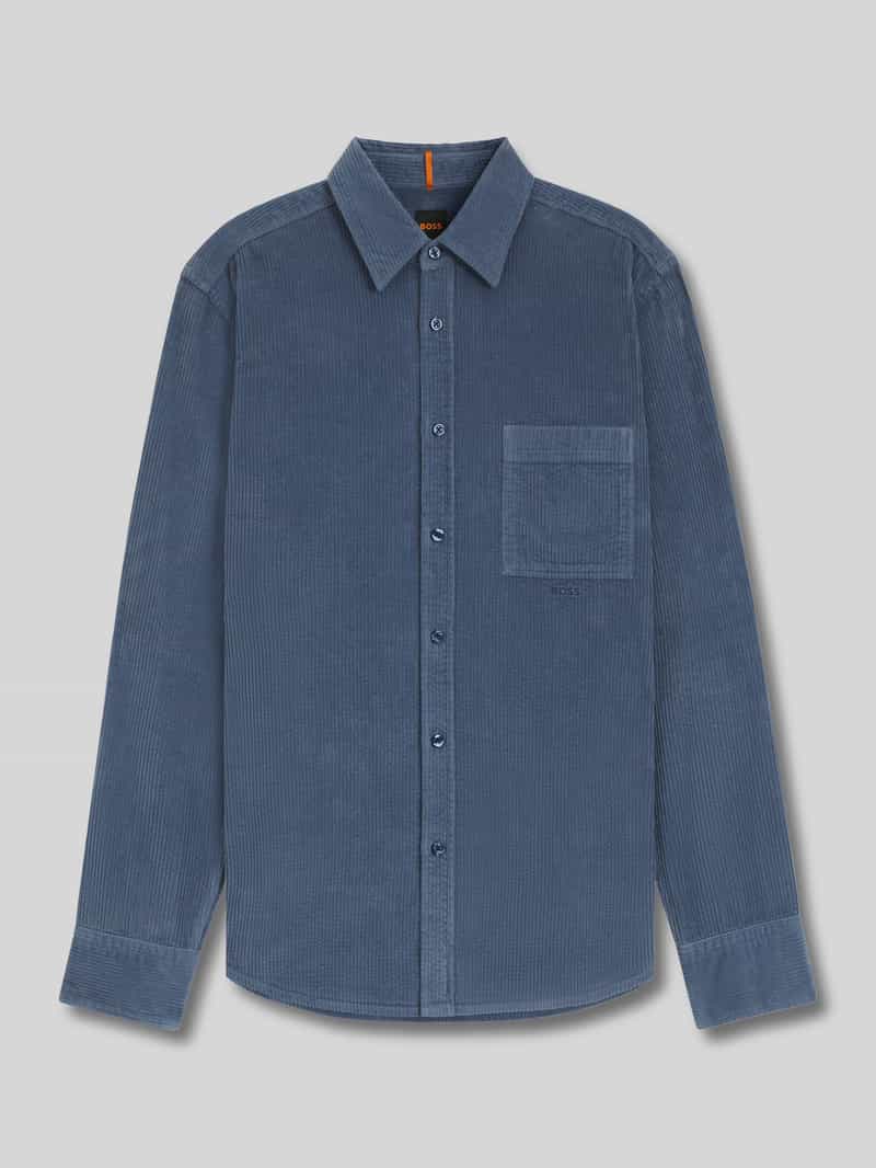 Koszula casualowa o kroju regular fit z czystej bawełny