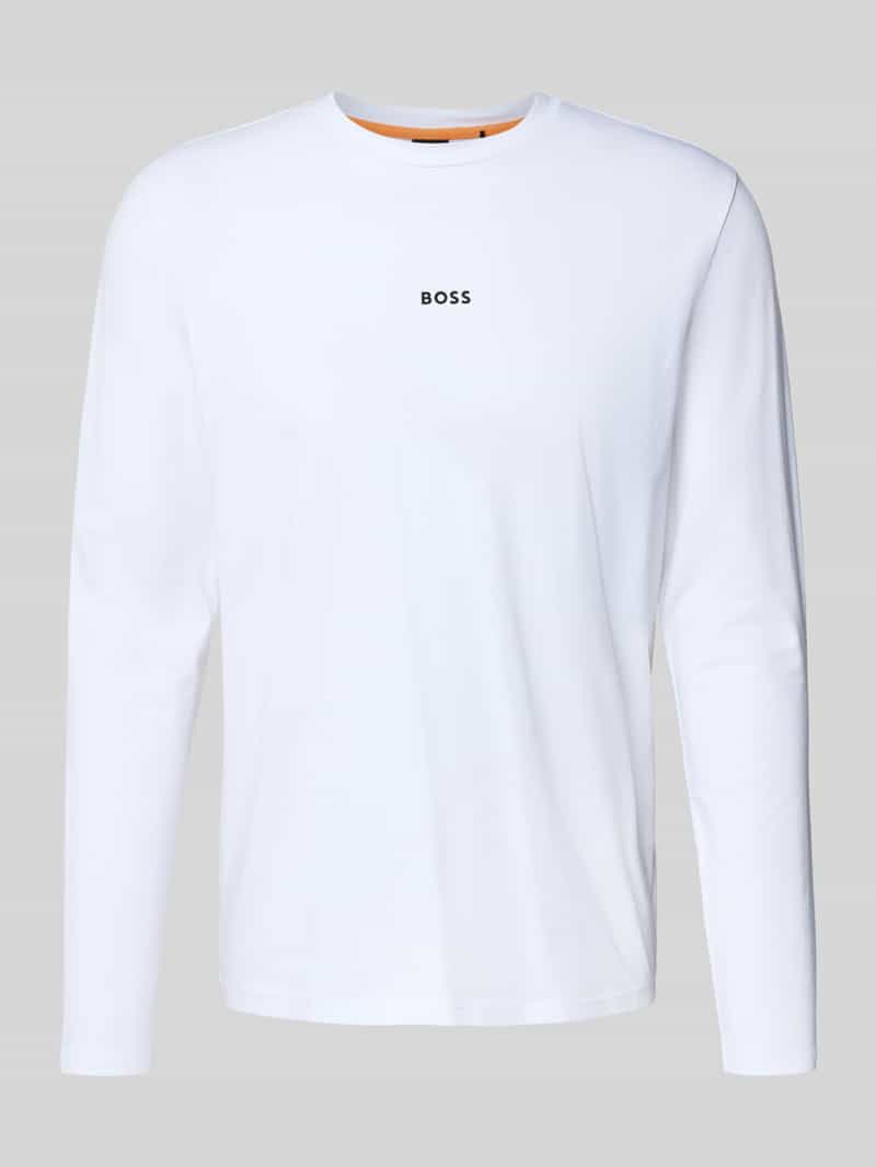 Bluzka z długim rękawem o kroju regular fit z mieszanki bawełny model ‘CHARK’