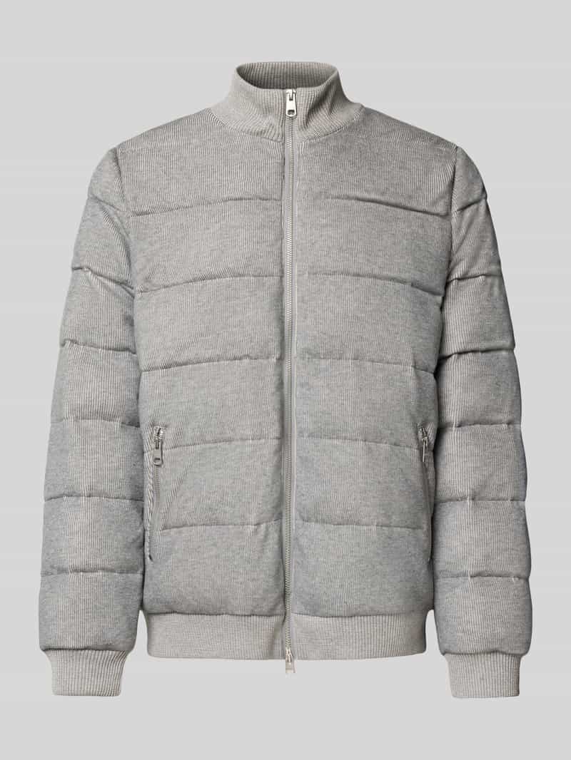 Kurtka pikowana z zamkiem błyskawicznym dwustronnym model ‘GAPE’