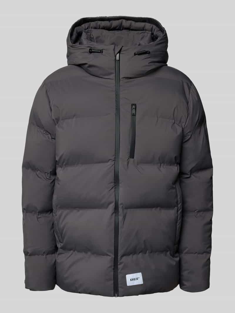 Kurtka pikowana z kapturem model ‘Silas’