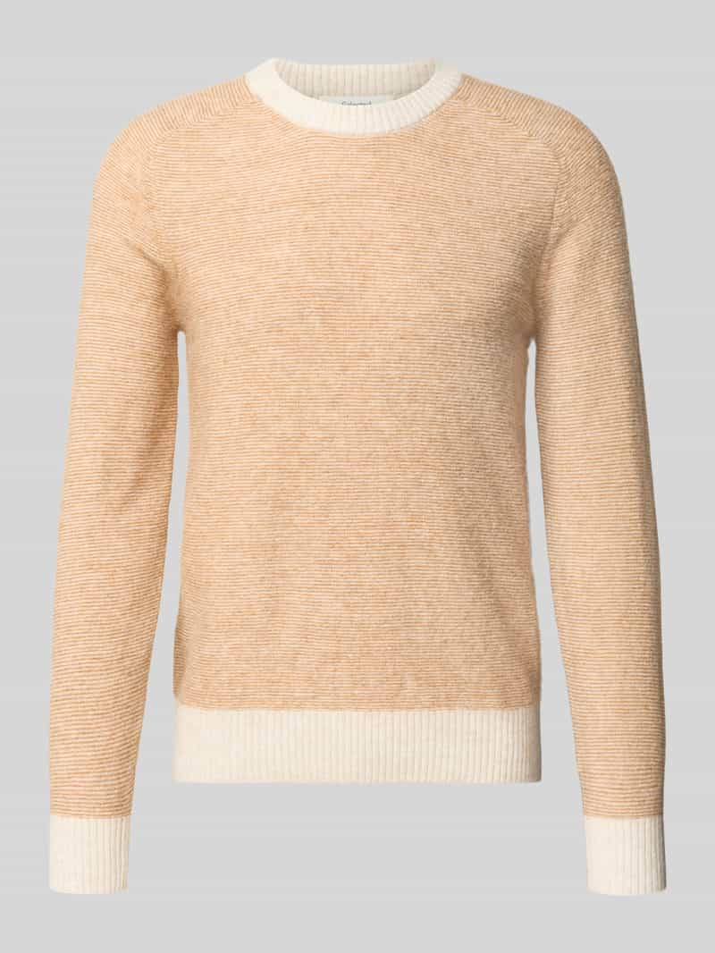 Sweter o kroju regular fit z dzianiny z mieszanki wełny z alpaki i wełny model ‘RAI’