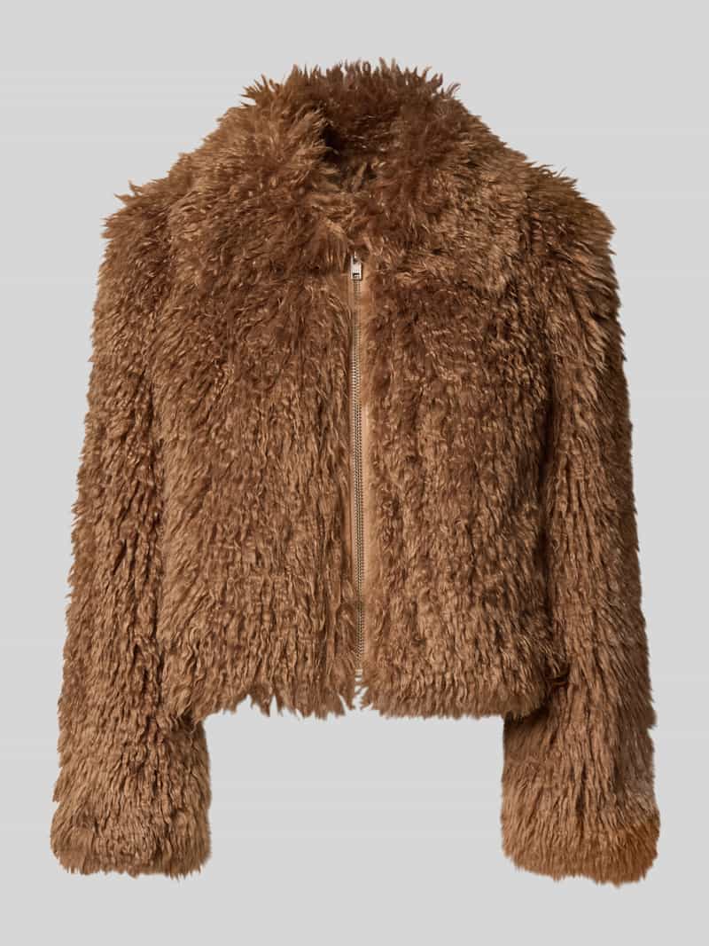 Kurtka z futerka z zamkiem błyskawicznym