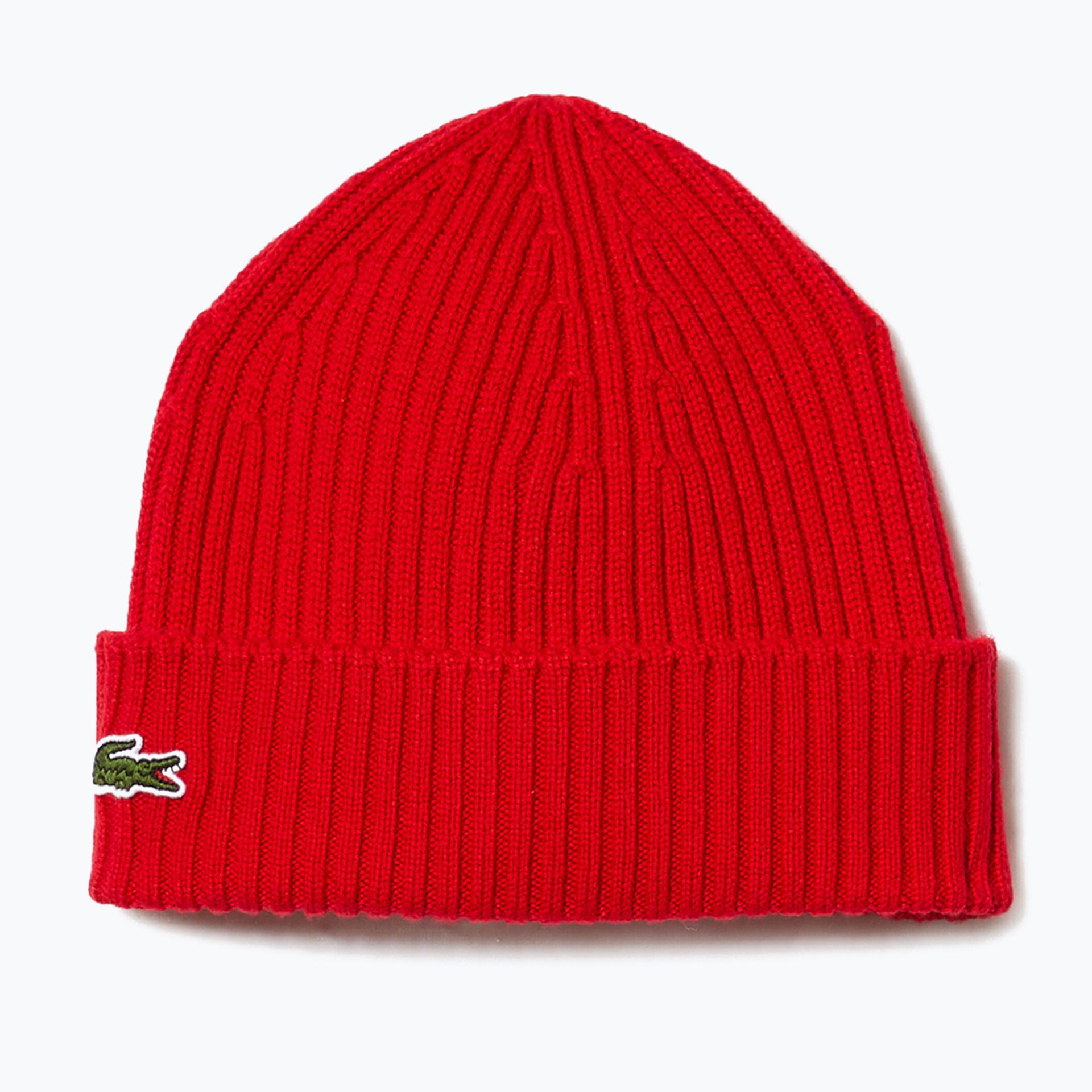 Czapka zimowa Lacoste RB0001 red WYSYŁKA W 24H 30 DNI NA ZWROT