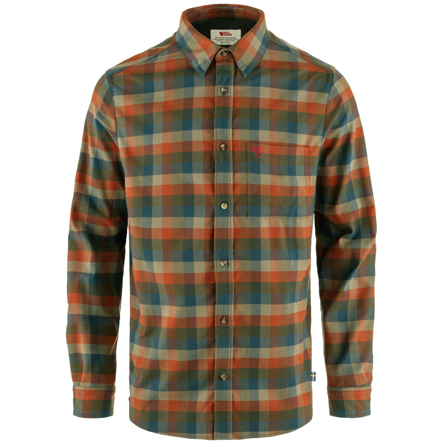 Koszula męska Fjällräven Lappland Stretch Flannel Shirt M Rozmiar: L / Kolor: zielony/brązowy