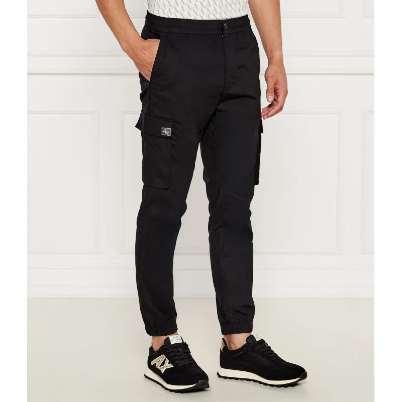 Calvin Klein Jeans Spodnie cargo | Slim Fit | stretch