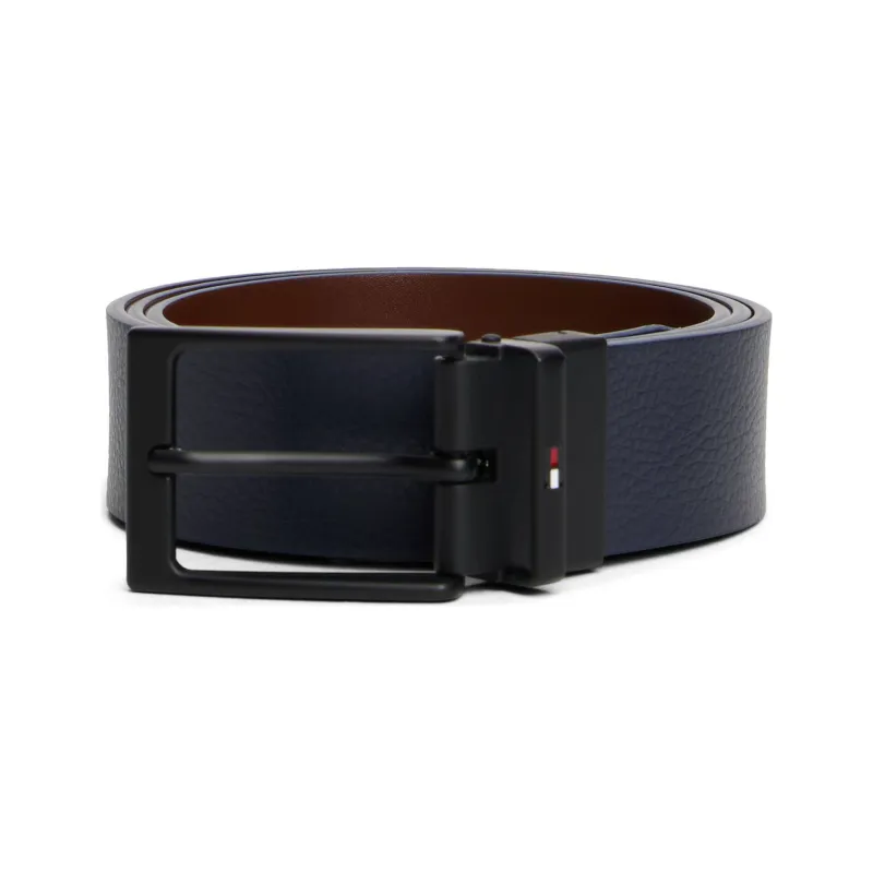 Tommy Hilfiger Skórzany dwustronny pasek LAYTON 3.5