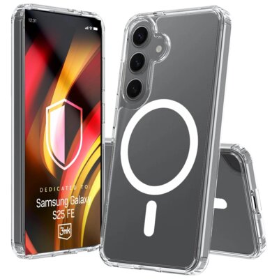 Etui 3MK Hardy LiqForce MagCase do Samsung Galaxy S25 FE Przezroczysty