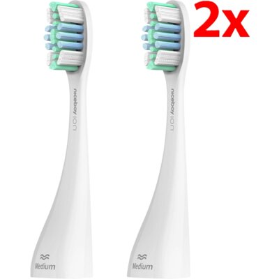 Oryginalna końcówka do szczoteczki NICEBOY Ion Sonic Pro UV (2 szt.) (Średnio miękkie włosie)