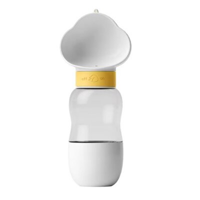 Butelka DIMERO Z pojemnikiem na przysmaki 2w1 550 ml Biały