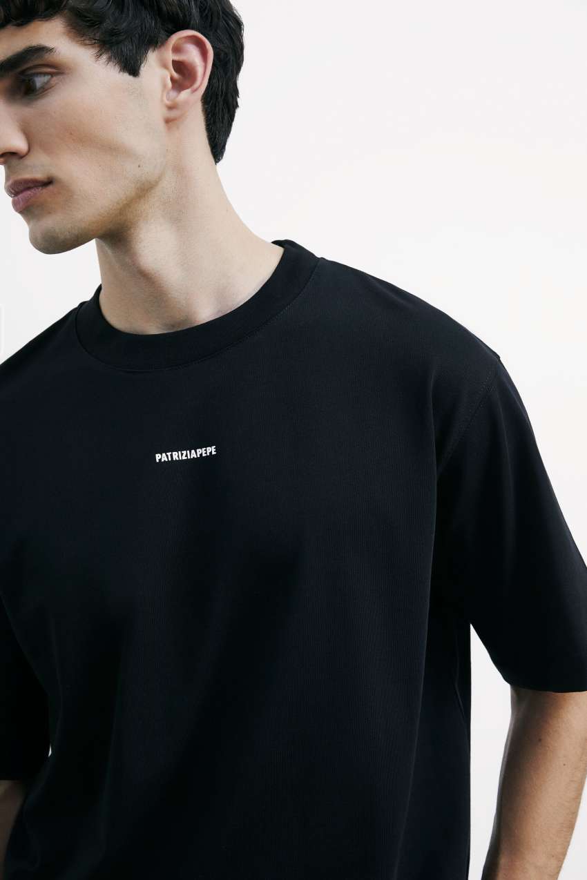 Oversizowy T-shirt z bawełny