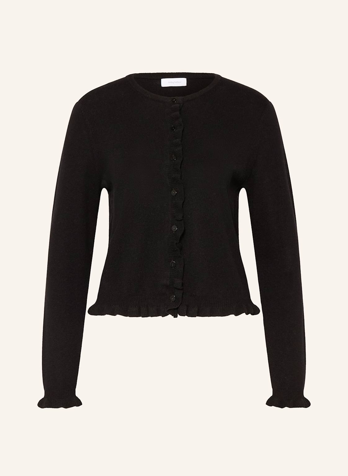 Darling Harbour Kardigan Z Falbankami schwarz