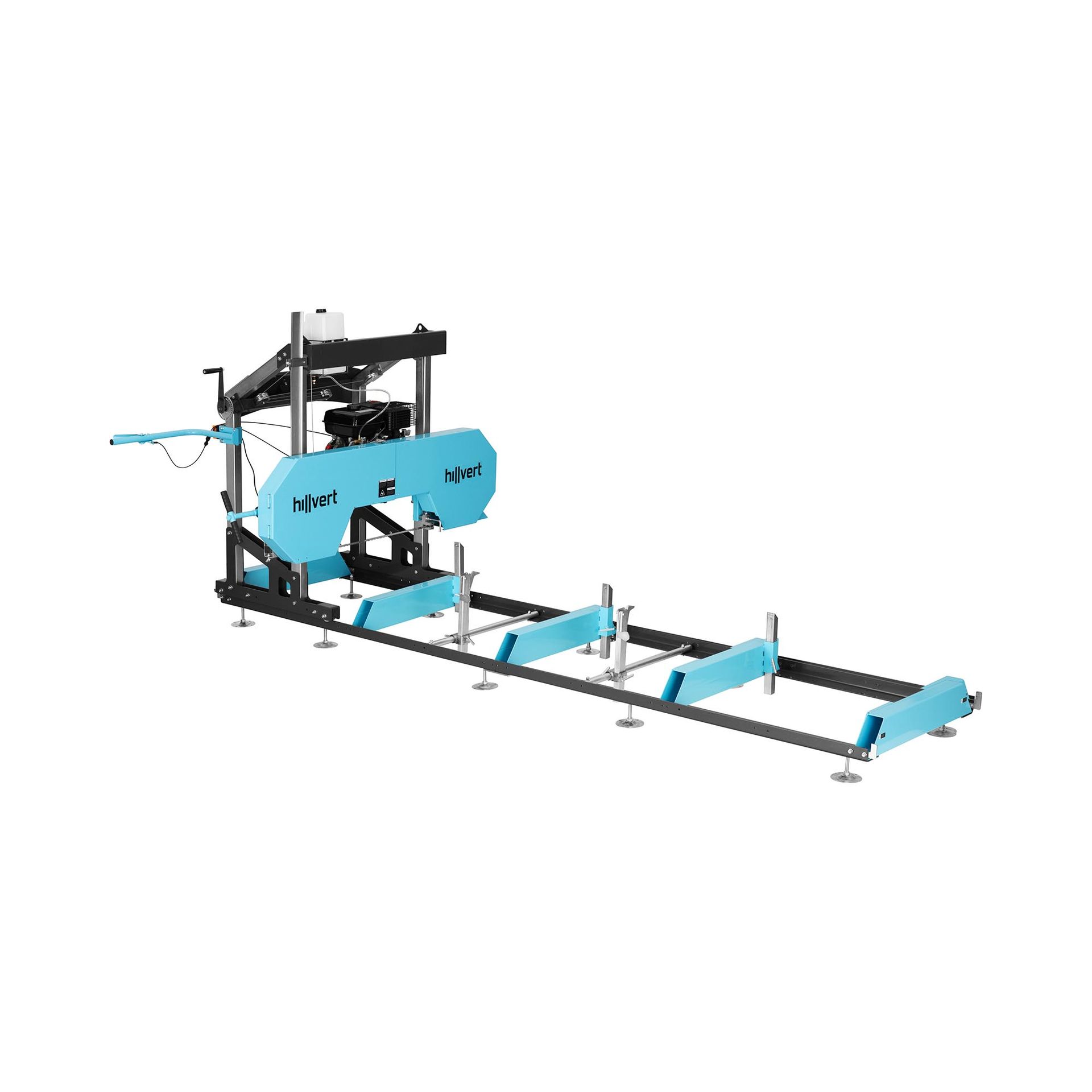 hillvert Tartak mobilny spalinowy ustawienie 4 x 0,9 m 7500 W / 9 KM