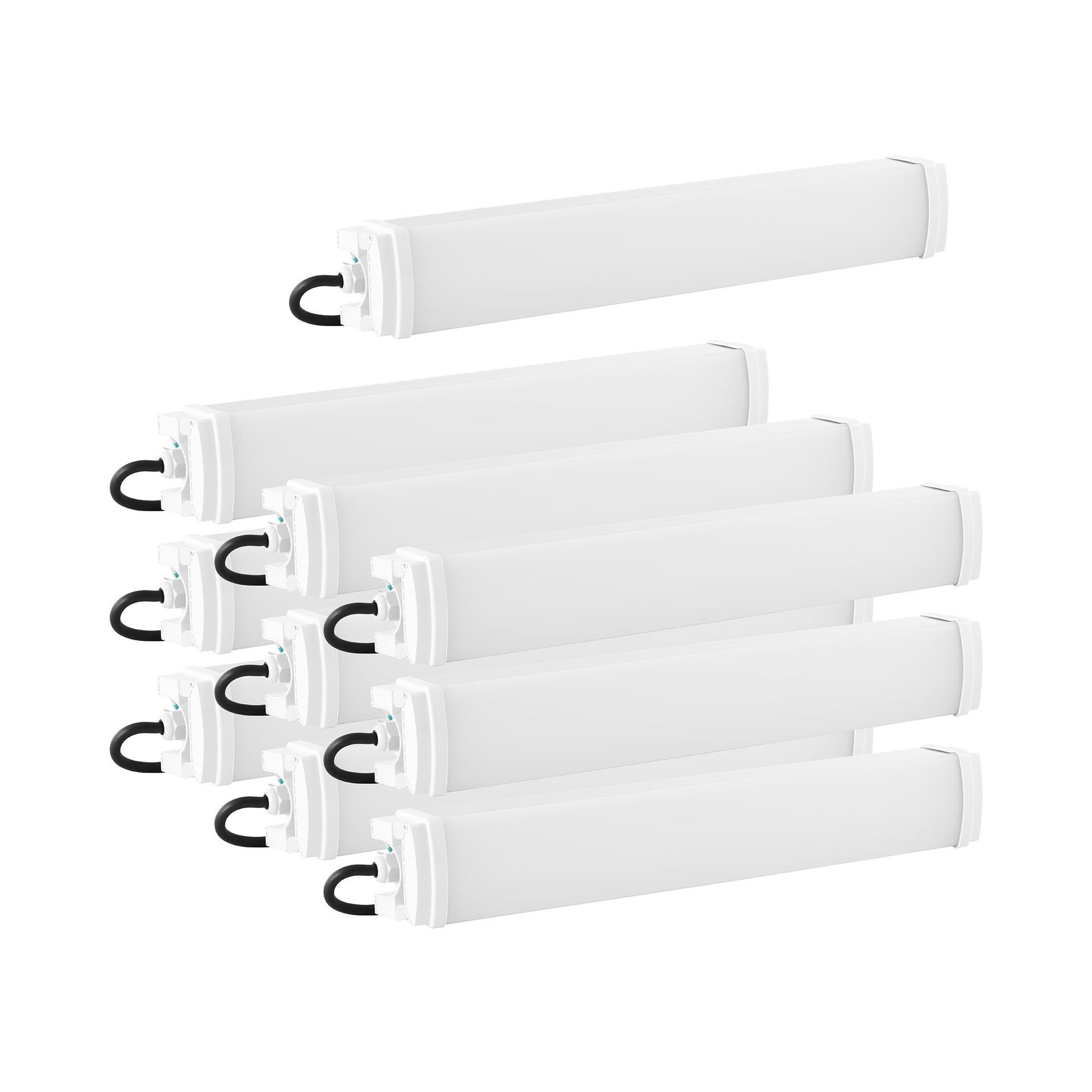Wiesenfield Oprawa hermetyczna LED zestaw 10 szt. 20 W 60 cm 2200 lm 6000-6500 K