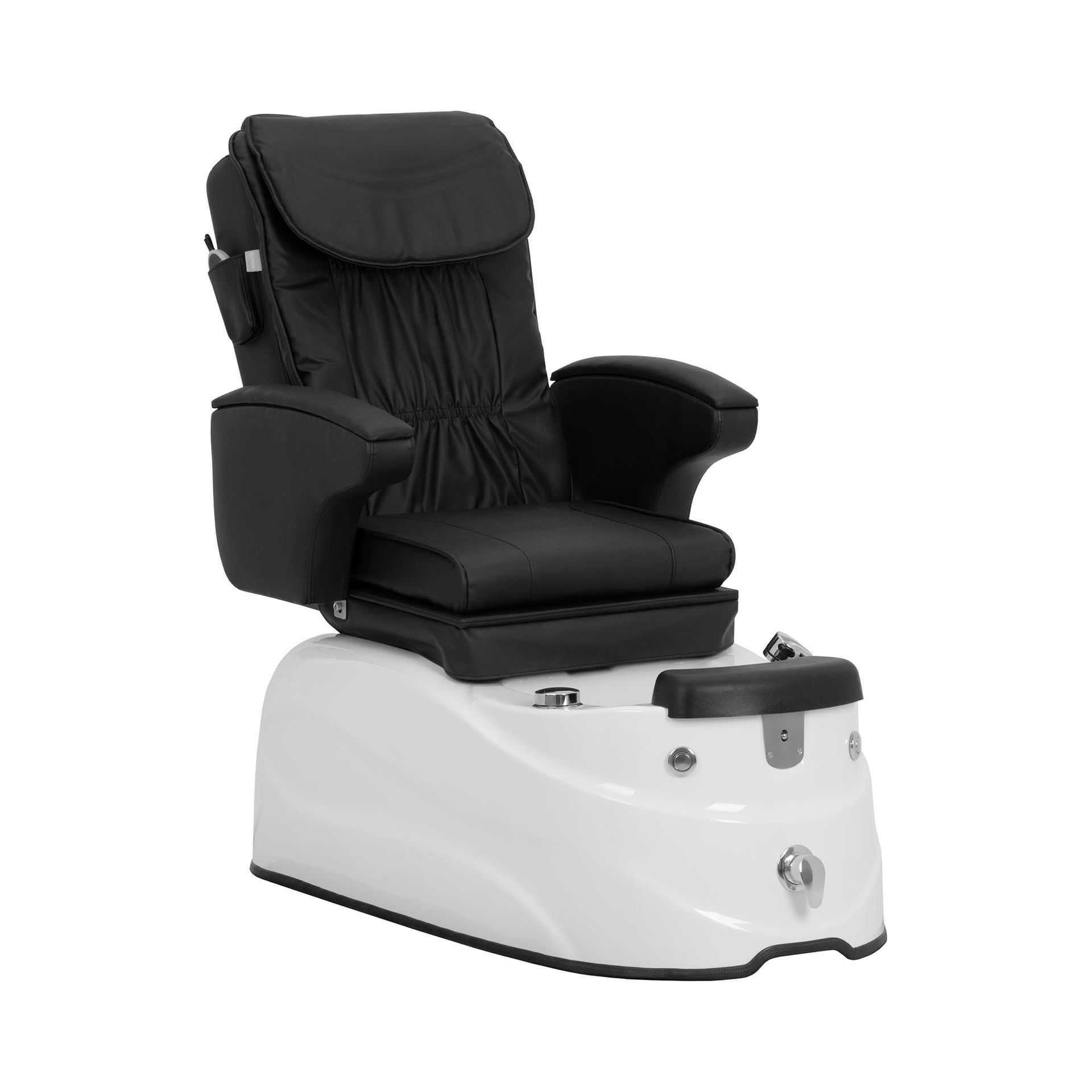 physa Fotel do pedicure elektryczny brodzik na stopy funkcja masażu 105 W 150 kg czarny - Fotele do pedicure