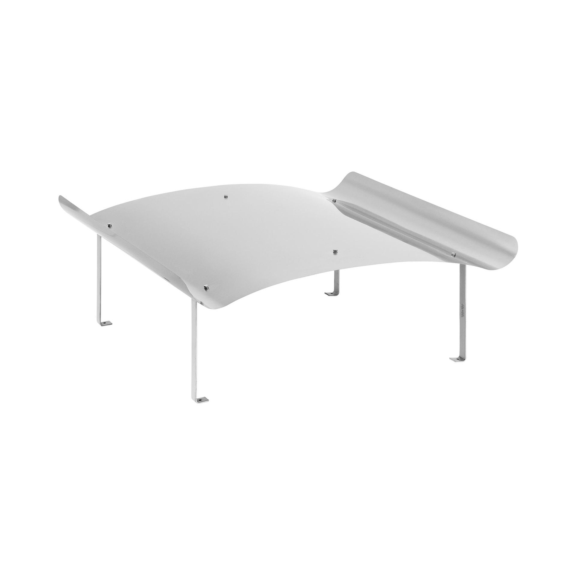 MSW Daszek na komin stal nierdzewna 100 x 100 x 40 cm - Piece na pellet