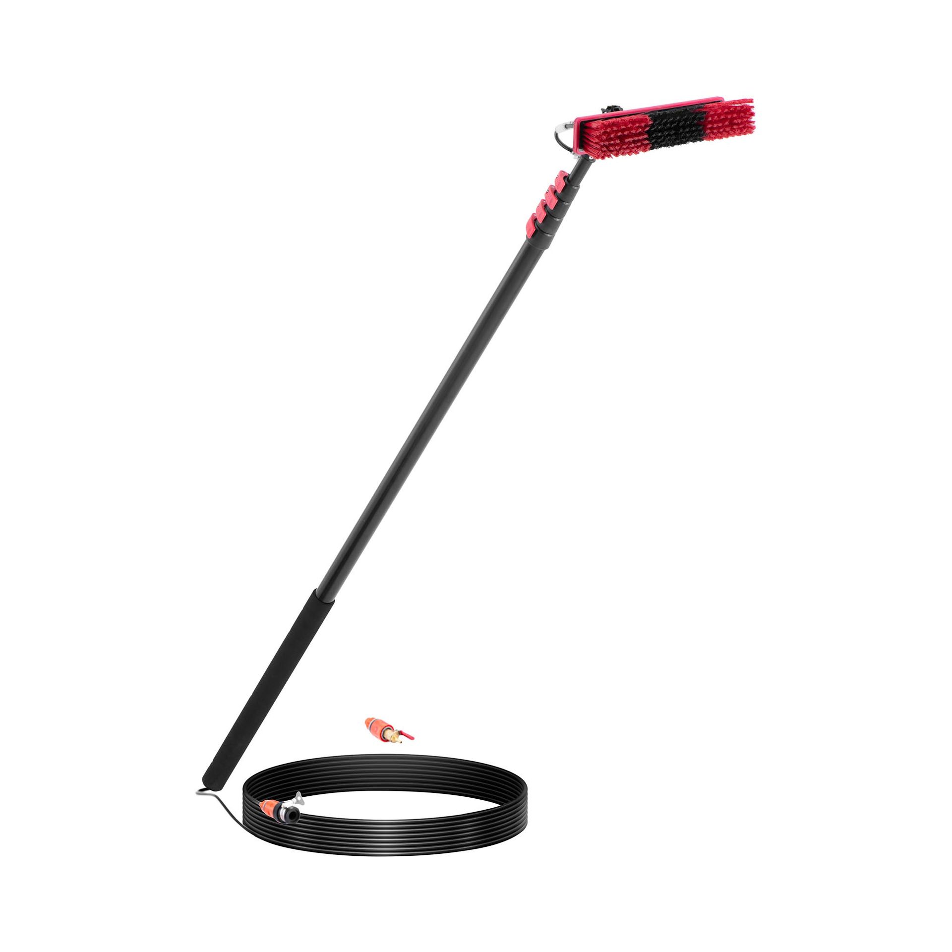 Ulsonix Szczotka teleskopowa do mycia z przyłączem wody do paneli słonecznych i okien 1750 7200 mm