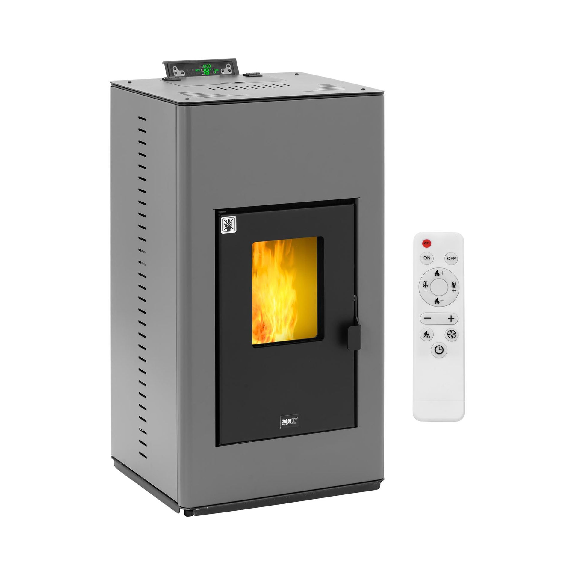 MSW Piec na pellet z płaszczem wodnym 20 kW na 380 m³ / 25 l wody - Piece na pellet