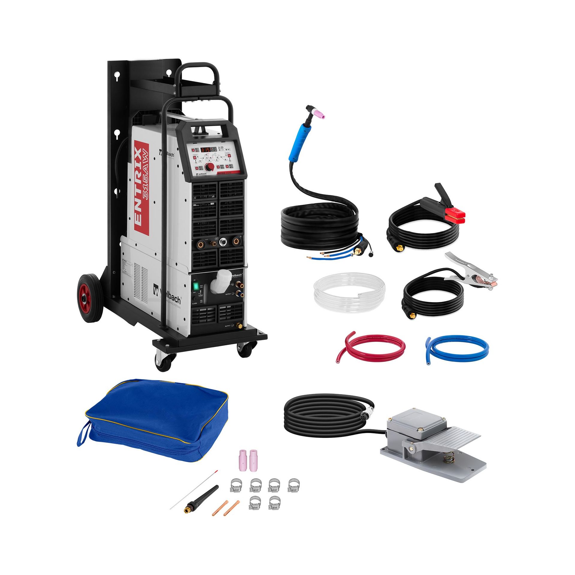 Welbach Spawarka do aluminium AC/DC MMA 315 A 400 V IGBT Puls chłodzenie wodą - Spawarki TIG