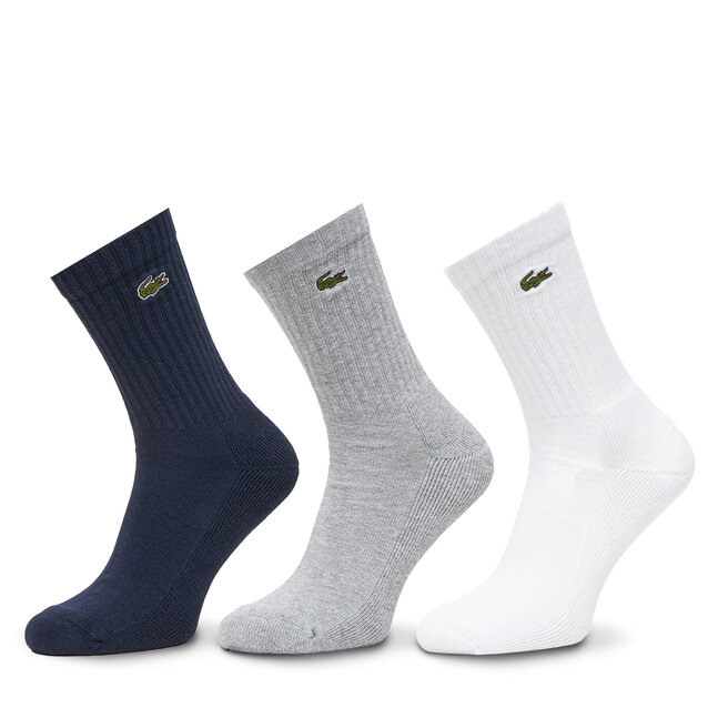 Zestaw 3 par wysokich skarpet unisex Lacoste RA4182 Kolorowy