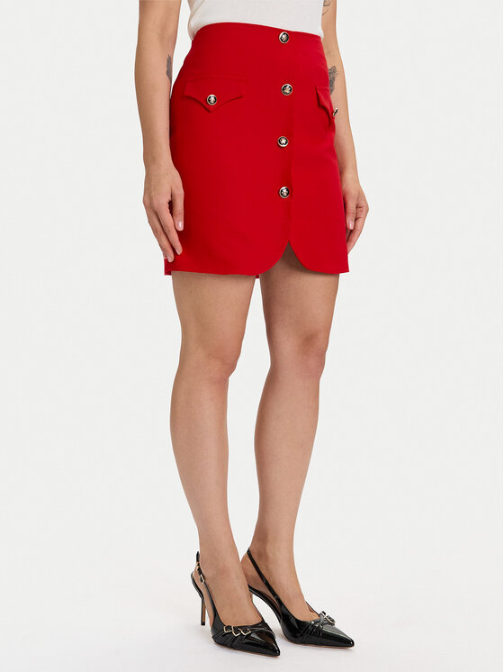 Morgan Spódnica mini 252-JADOR.F Czerwony Slim Fit