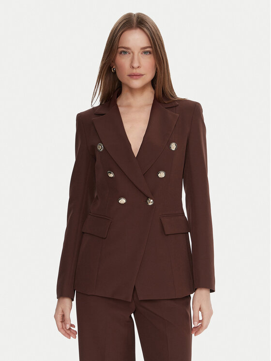 Maryley Marynarka 25IB139/43CO Brązowy Regular Fit