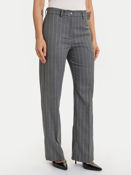 ViCOLO Spodnie materiałowe TF0232 Szary Regular Fit