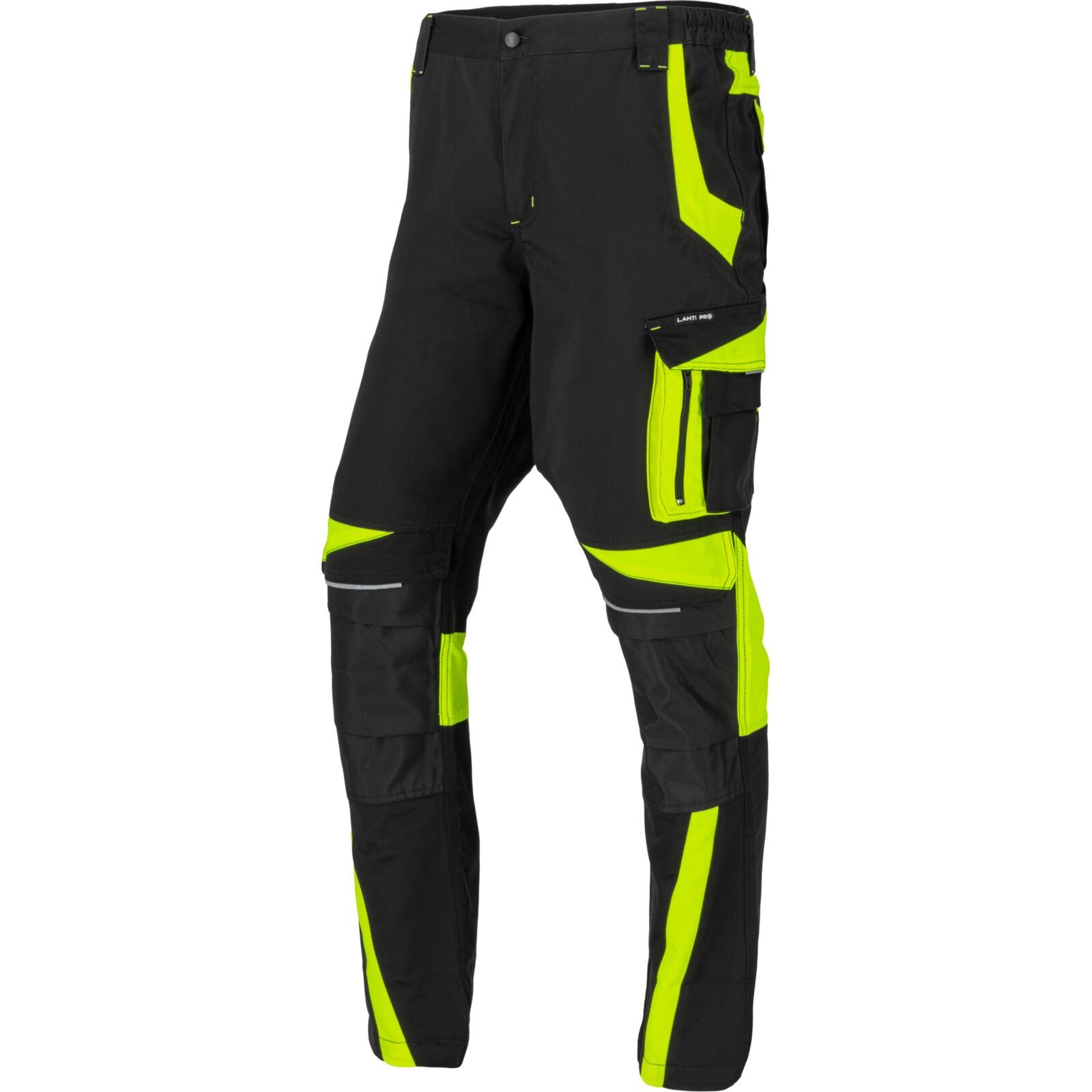 LAHTI PRO Spodnie Czarno-Żółte M (L4055102)