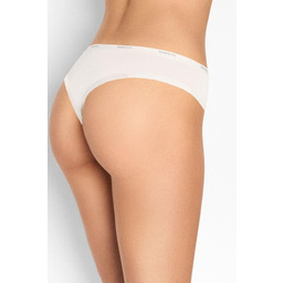 Stringi damskie klasyczne z wiskozy i bawełny organicznej białe Julia 02 Marilyn