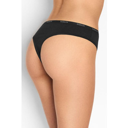 Stringi damskie klasyczne z wiskozy i bawełny organicznej czarne Julia 02 Marilyn