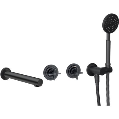 Deante Bateria wannowa podtynkowa Temisto BQT N18P Nero