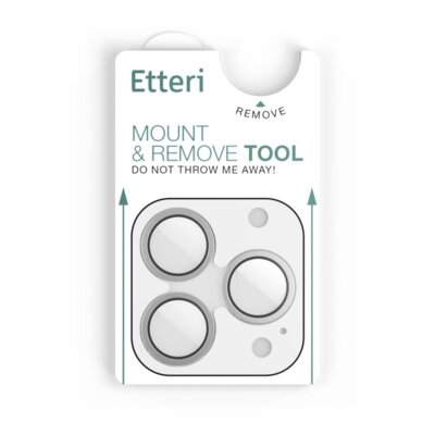 Szkło na aparat ETTERI Camera Lens Protector do Apple iPhone 16 Pro/16 Pro Max Srebrny