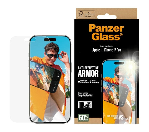 PanzerGlass Armor Anti-Reflective EasyAligner do iPhone 17 Pro Max