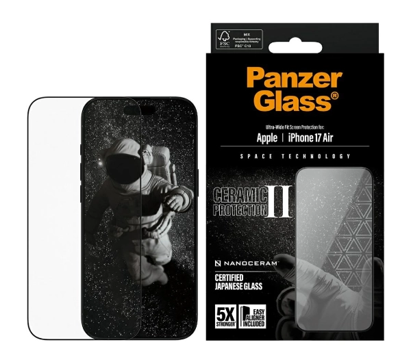 PanzerGlass Ceramic II Ultra-Wide Fit do iPhone Air