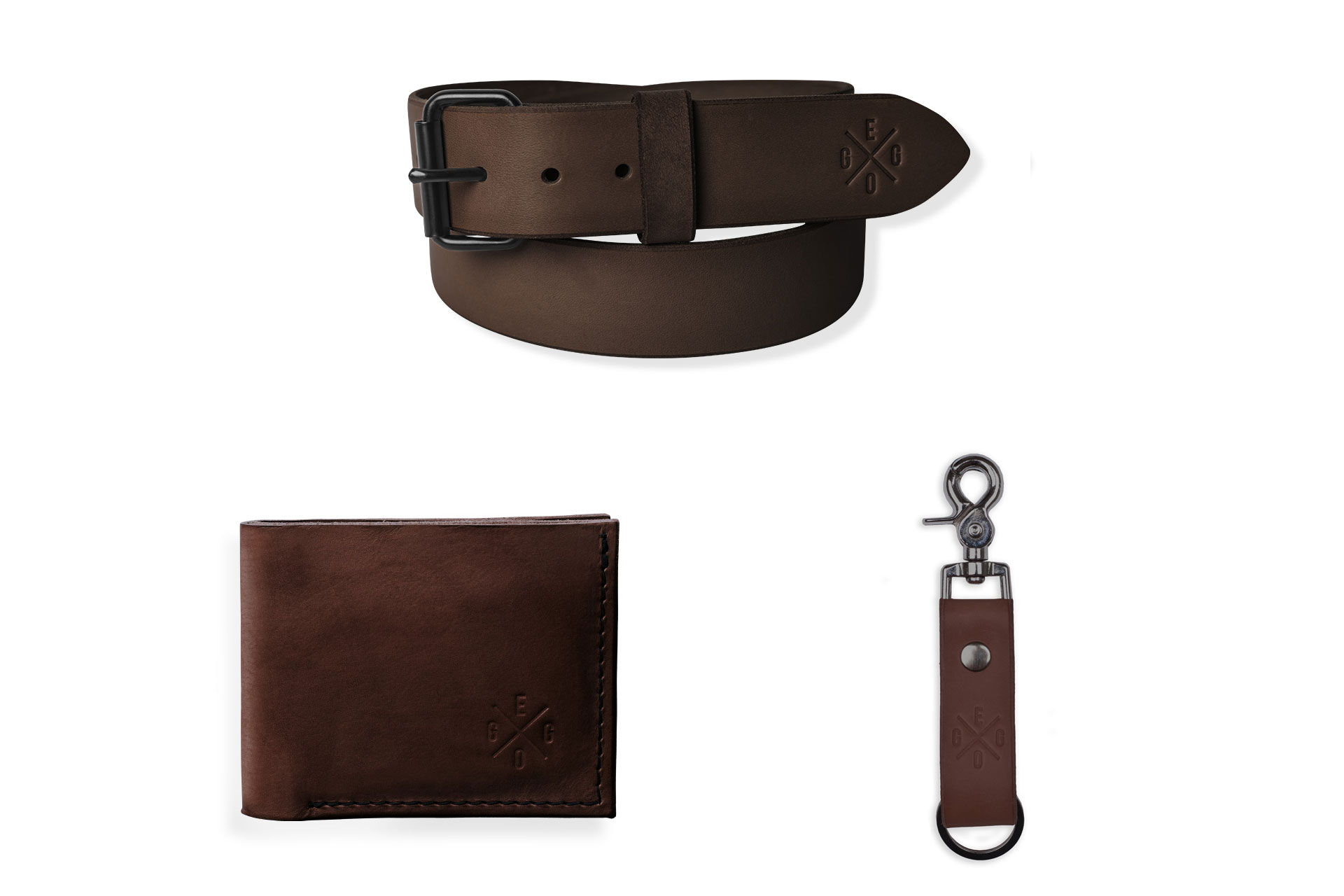 Zestaw akcji - Ciemnobrązowy