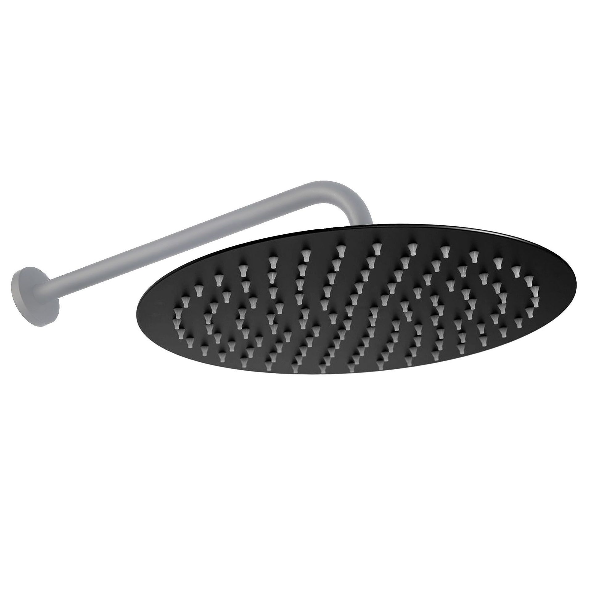 Rea Deszczownica okrągła Rea 25cm Czarna Mat