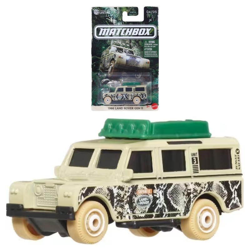 Matchbox Autko Tematyczne Samochodzik Pojazd 1966 Land Rover Gen II 04/05 3+