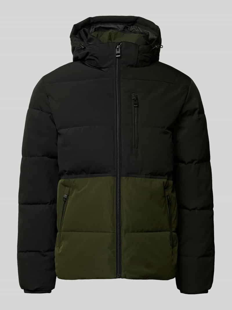 Kurtka pikowana z kieszeniami zapinanymi na zamek błyskawiczny model ‘OWEN’