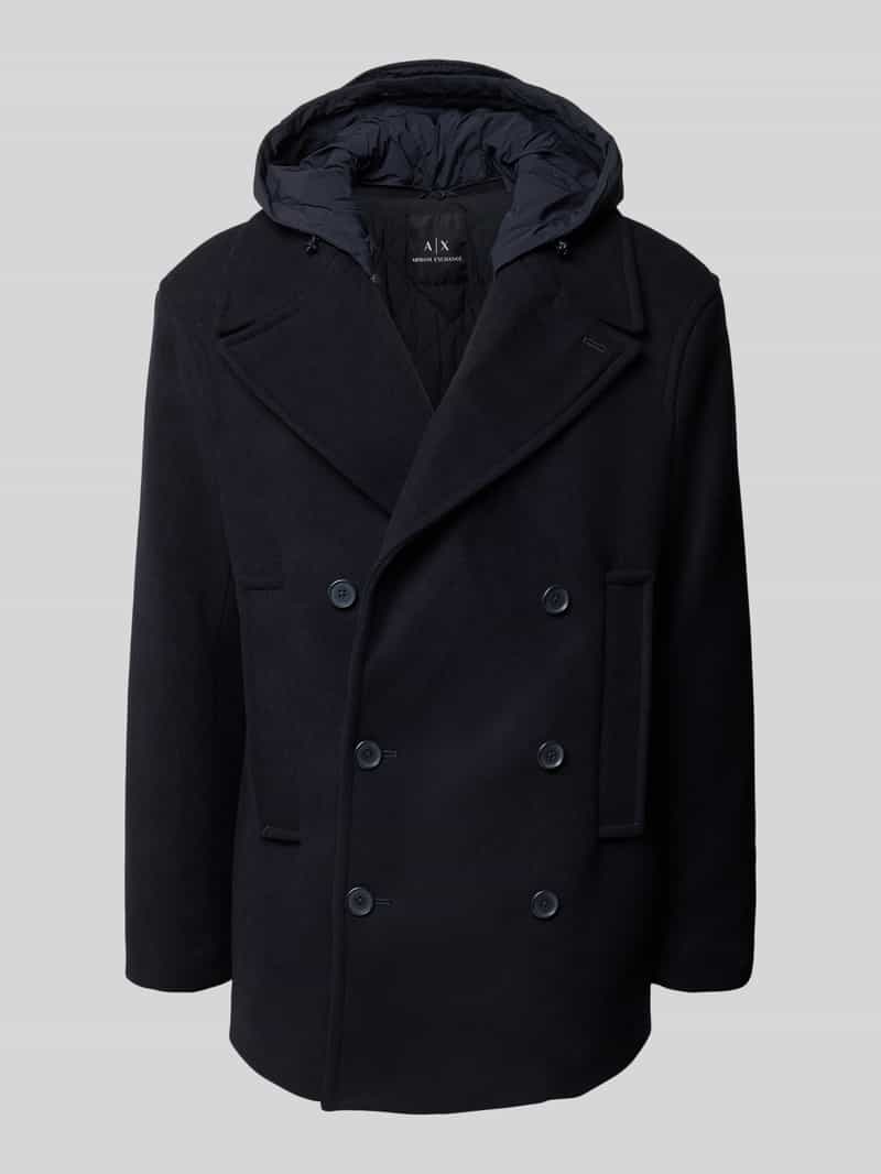 Kurtka z odpinanym kapturem i wpuszczanymi kieszeniami