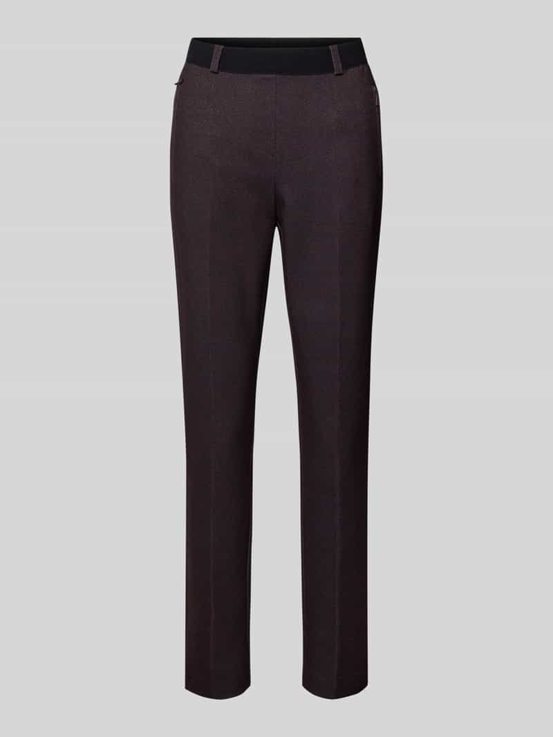 Spodnie materiałowe o kroju slim fit w kant model ‘Lillyth’