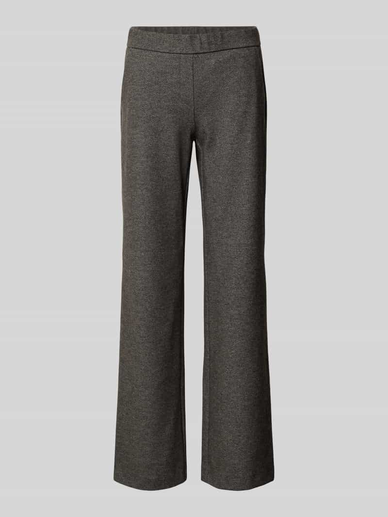 Spodnie materiałowe o kroju regular fit z dodatkiem wiskozy model ‘Jenny’