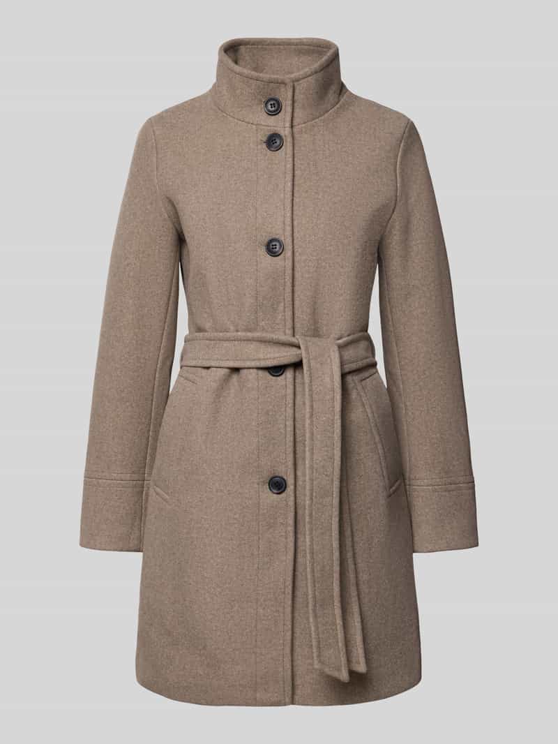 Płaszcz z wiązanym paskiem model ‘Cilia’