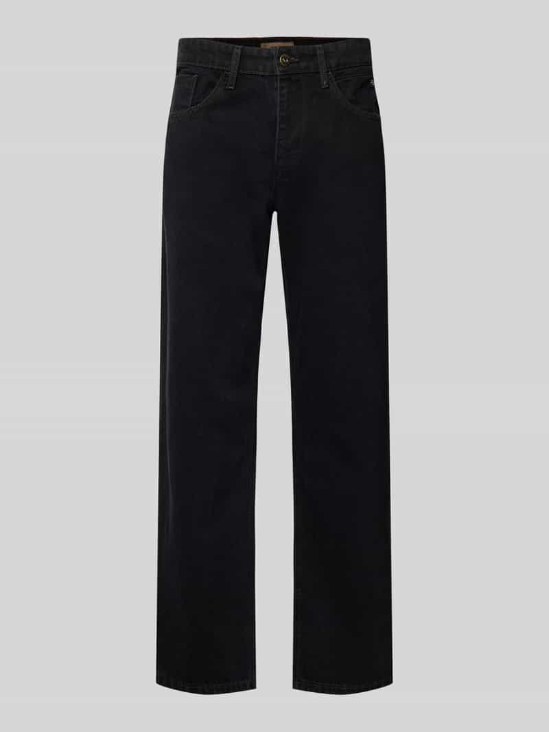 Jeansy o luźnym kroju z wpuszczanymi kieszeniami model ‘FLAKE’