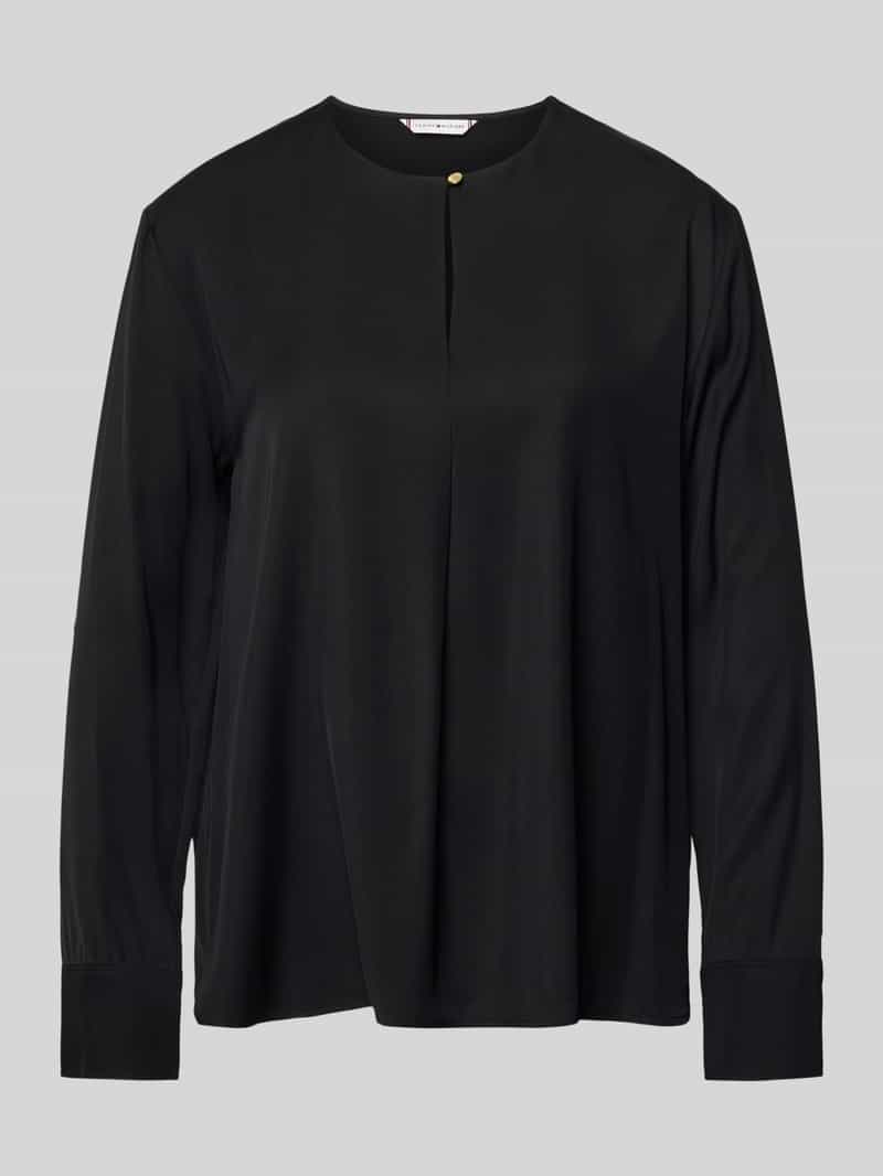 Bluzka z długim rękawem o kroju relaxed fit z czystej wiskozy