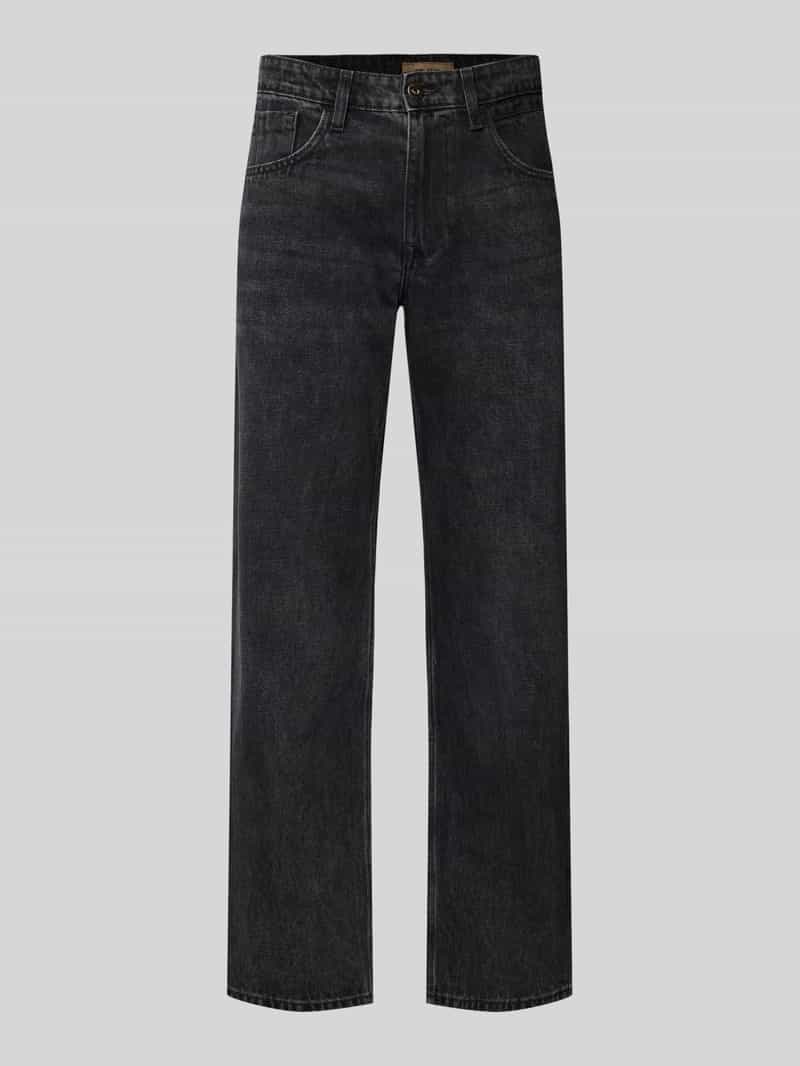 Jeansy o luźnym kroju z wpuszczanymi kieszeniami model ‘FLAKE’