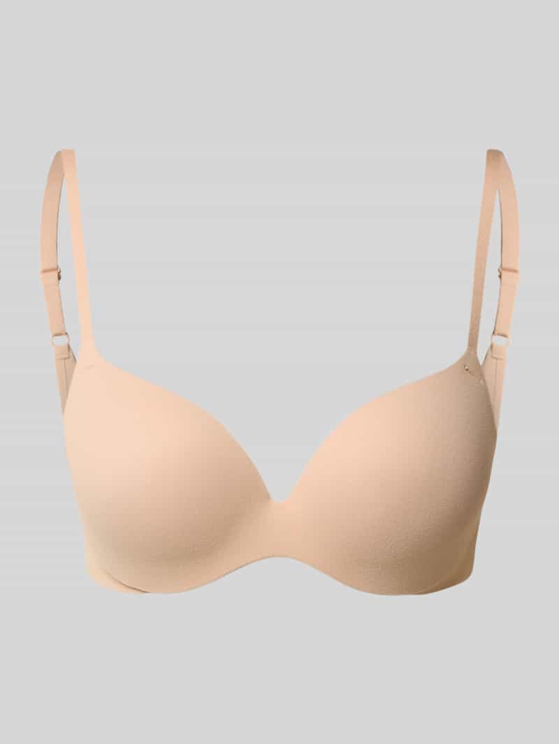 Biustonosz push-up o kroju regular fit z zapięciem na haftkę