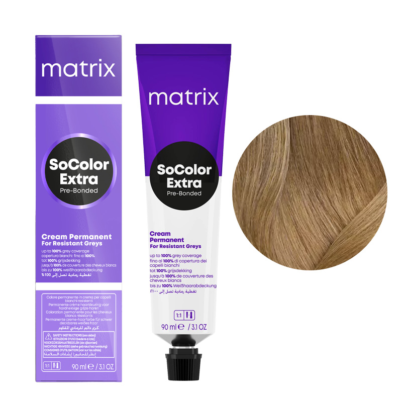 Matrix SoColor Extra Coverage, farba do krycia włosów siwych z technologią Pre-Bonded, 509N, 90ml