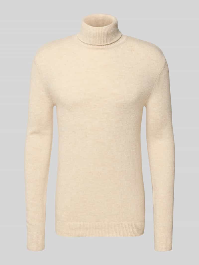 Sweter z dzianiny z golfem model ‘BRANKO’
