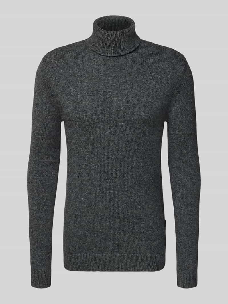 Sweter z dzianiny z golfem model ‘BRANKO’