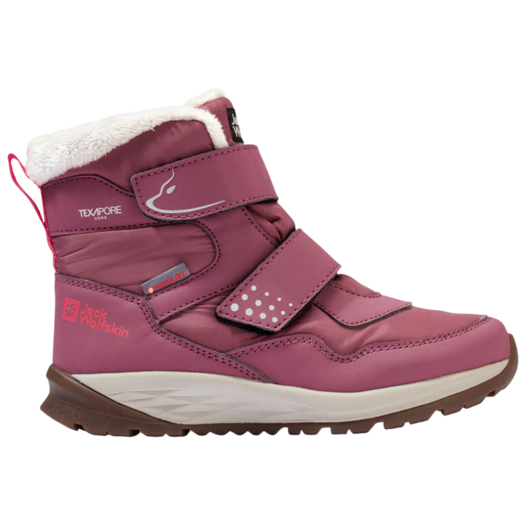 Dziecięce buty zimowe Jack Wolfskin Polar Bear-G Texapore Mid Vc K Rozmiar butów (UE): 35 / Kolor: różowy